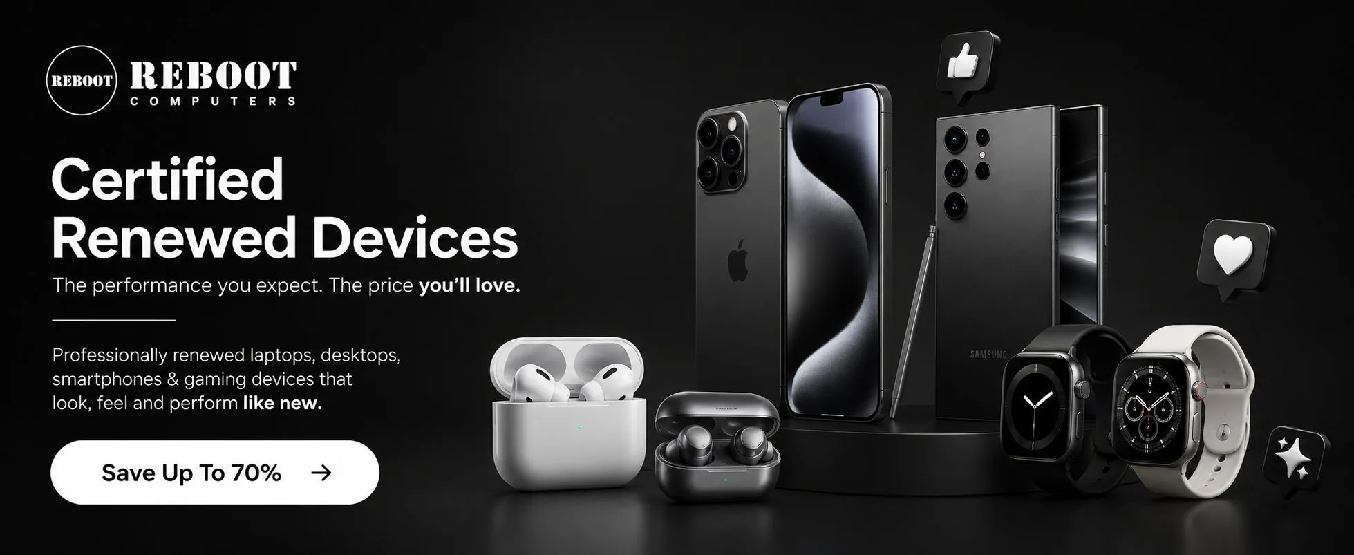 Certified Renewed Devices — The performance you expect. The price you'll love.