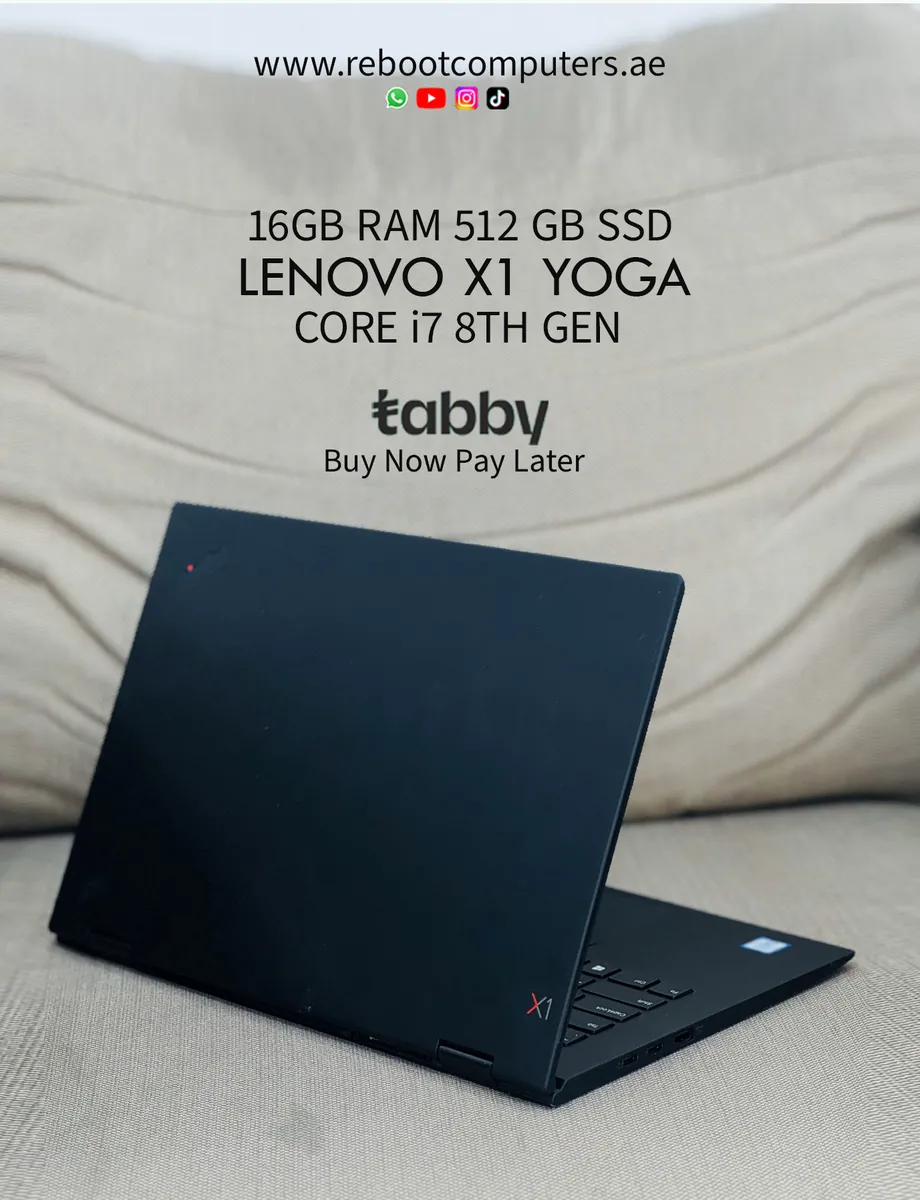 Lenovo ThinkPad X1 Yoga Laptop, Intel Core i7 8th Gen, 16GB RAM, 512GB SSD, Used — image 2